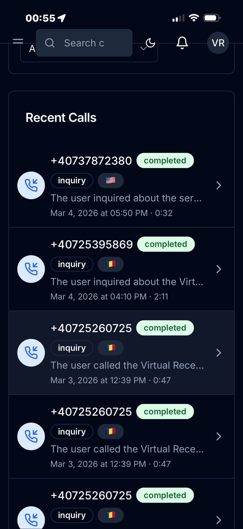 Panggilan Suara Terkini